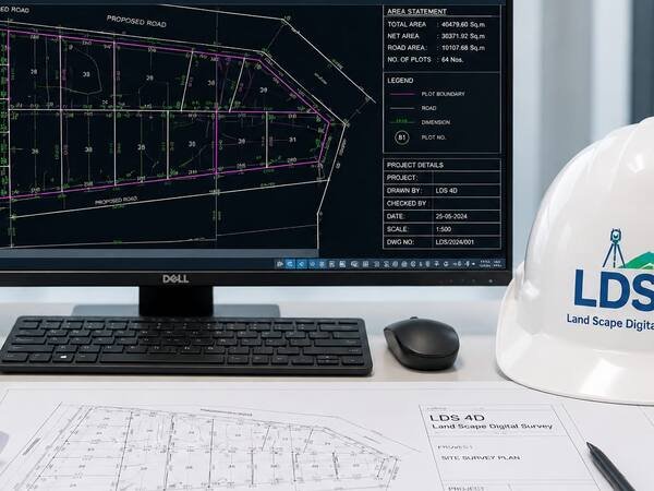 AutoCAD survey drawing prepared in our office